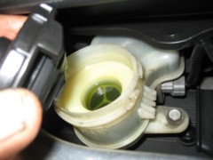 Checking of brake oil level